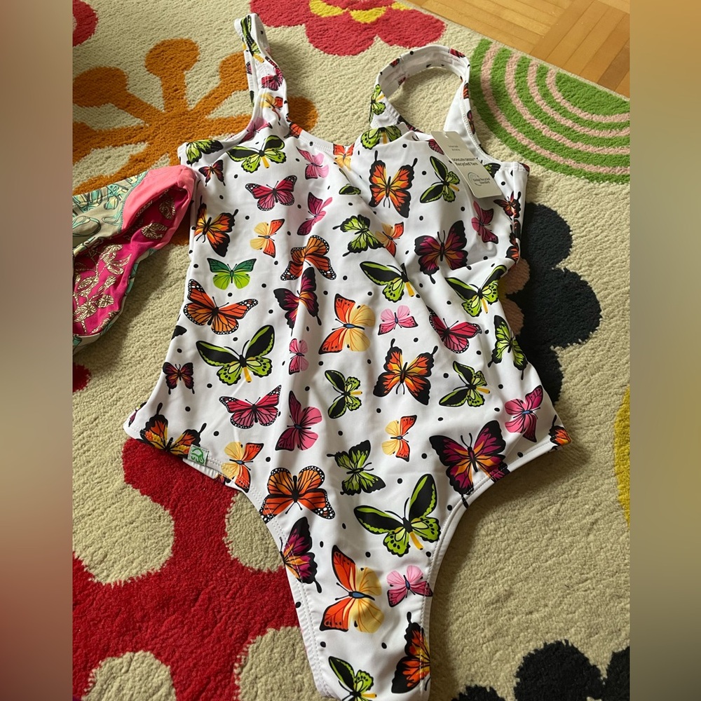 Butterfly Print One Piece Swimsuit